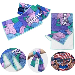Custom Sublimation One Side Print Microfiber Sports Rally Gym Towel
